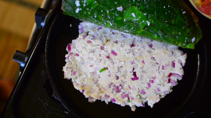 Kande Rava Bhakri- Onion Rava Bhakri With Fresh Coconut Water